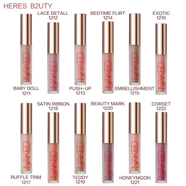 Free Shipping ePacket New Makeup Lips Hers B2uty Matte Lip Gloss Non-Stick Cup Lip Gloss!2.6ml