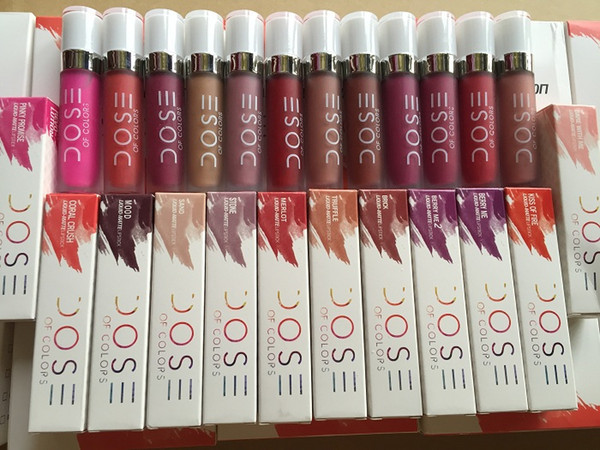 10pcs In stock Arrival Dose Of Colors Liquid Matte Lipstick Waterproof Lip Gloss Lipgloss various colors from janet retro matte lip gloss