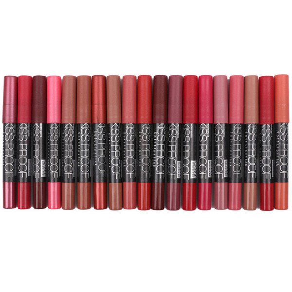 M.n Menow Makeup Matte Kissproof Lipstick with Long Lasting Effect Powdery Matte Soft Lip Stick 19 Colors 3001234