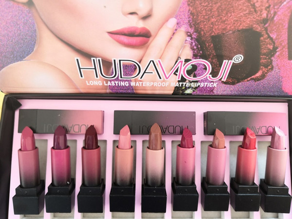 2018 new HUDAMOJI 12 color lip gloss palette cream lip makeup long-lasting cosmetics limited edition lip gloss palette free shipping