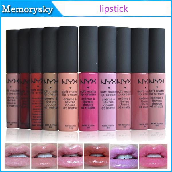 NYX lipstick Cosmetic Makeup Lipstick Long-lasting Waterproof Not Fade NYX lip gloss Soft Matte Lip Cream Charming popular new