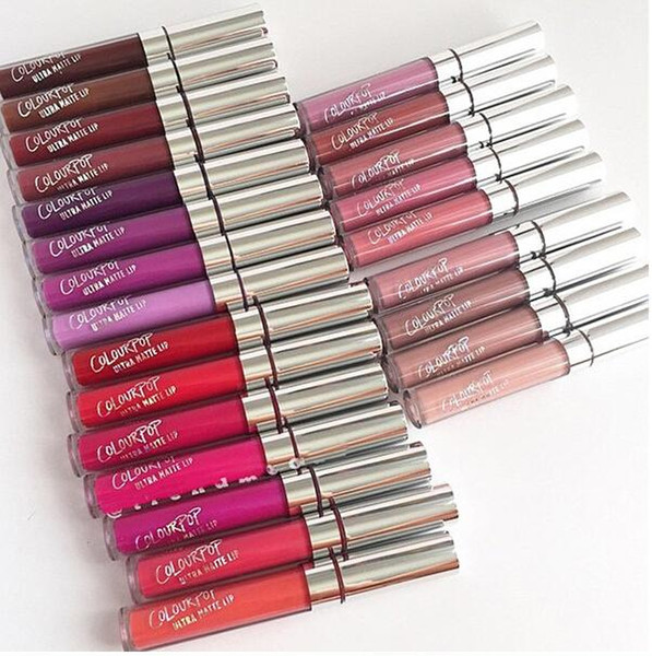 lowest price /High quality/New Arrivals hot makeup color pop uitra Matte 20 color matte liquid lipstick lipgloss 3.2g DHL shipping