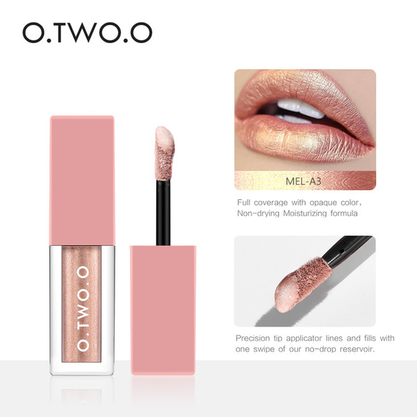 O.TWO.O 4 Colors Lipstick Kit Make Up LipGloss Different Effect Matte Liquid Lip gloss Waterproof Soft Glossy Shimmering Matte