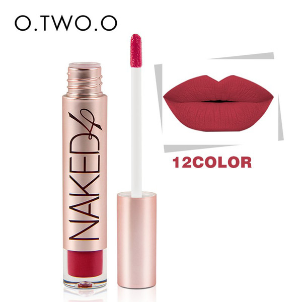 O.TWO.O Brand 4colors Cosmetics Makeup Lip Gloss Long Lasting Waterproof Easy to Wear Make up Best Sale Matte Lipstick DHL