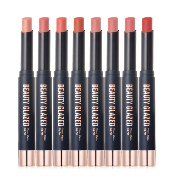 Promotion!New brand makeup Beauty Glazed Matte Lipstick Waterproof Lip Stick Lipgloss Long Lasting High-quality ePacket Free shipping+GIFT