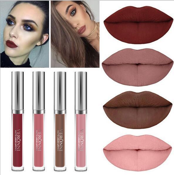 VERONNI Multi-Color Matte Non-stick Cup Does Not Drop Lip Gloss Matte Lasting Liquid Lipstick Make-up Wish Explosion Free Shipping