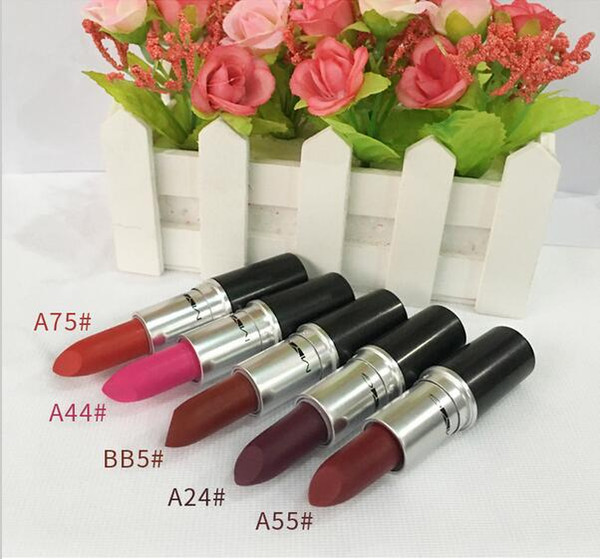2017 Brand MYG Matte lipstick RUBY WOO PLEASE ME color long lasting lip stick makeup HONEY LOVE REBEL CHILI mix 16 kinds colors.