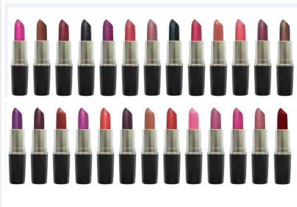 hot New AAA quality brand Makeup Matte Lipstick 3G Long-lasting Lipstick. (12pcs/lot) mix 12 different color