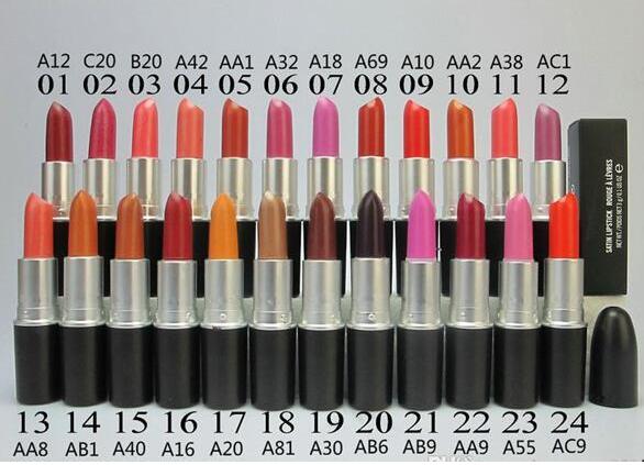 Free DHL Shipping! Hot Selling make up MATTE LIPSTICK ROUGE A LEVRES 3g lipstick 24 different color random mix color