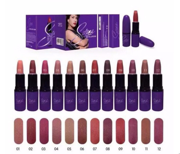 DHL Fast shipping!Hot Brand Makeup Selena Dreaming of You matte lipstick Cosmetics 12 colors 3g lipsticks. mix color