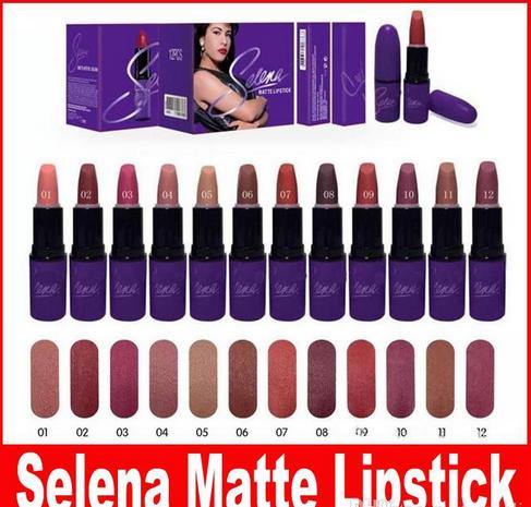 Free shipping! New Arrivals M Brand Makeup Selena Dreaming of You matte lipstick Cosmetics 12 colors 3g lipsticks.