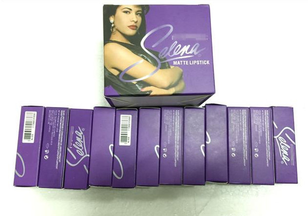Factory Sale ! High quality New M Brand Makeup Selena Dreaming of You matte lipstick Cosmetics 12 colors 3g.