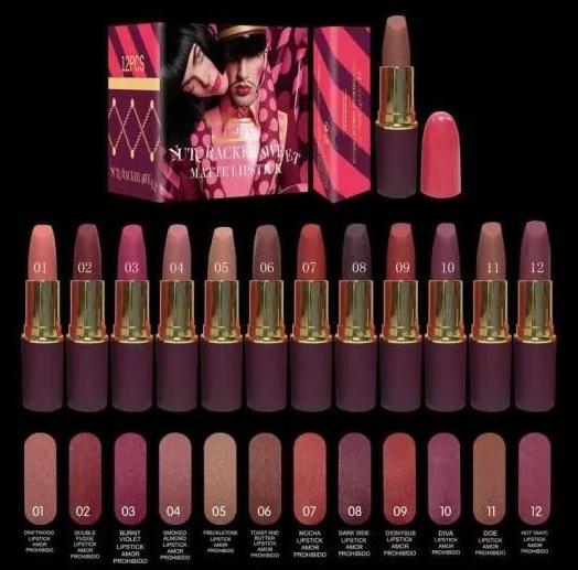 Free Shipping by ePacket New Makeup Hot Lips Nutc Racker Sweet Matte Lipstick!3g. random 12 color