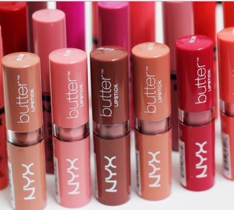 Factory! NYX Butter Mate Lipstick 12 Colors Batom Makeup Long-lasting Lipstick Tint Lip Gloss Stick Brand Maquillage Cosmetic