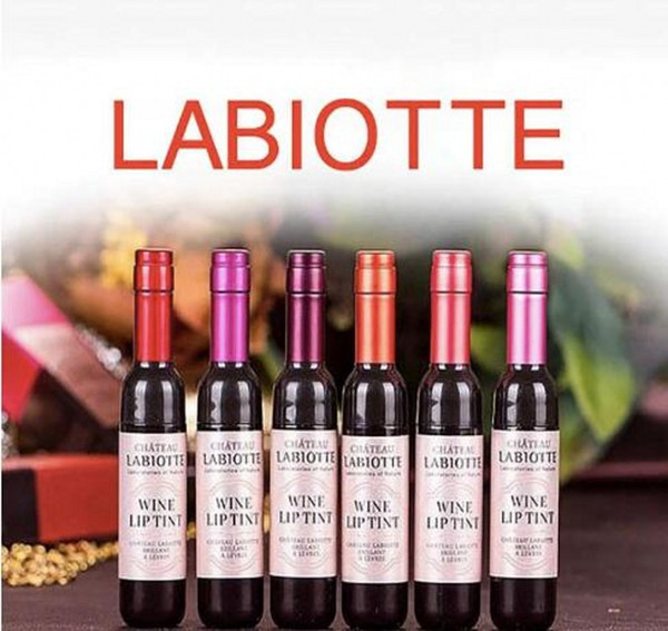 2017 Brand Labiotte Wine Lipstick Velvet Waterproof Long Lasting Matte Lipstick Lip Gloss Purple Red Wine Liquid Lipstick 6 Color