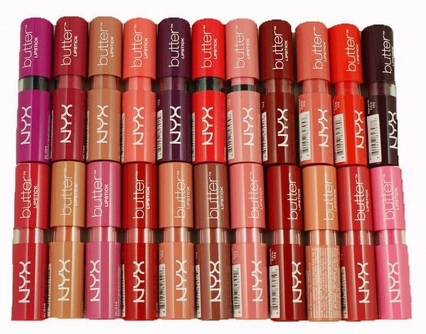 NYX Butter Lipstick 12 Colors nyx Lipstick Matte Fashion Makeup Waterproof Beautiful Cosmetics Stylish Colorful Women Lipsticks