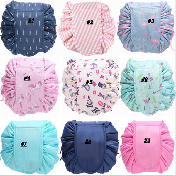 Hot selling Women Drawstring Cosmetic Bag Fashion Travel Makeup Bag Organizer Make Up Case Storage Pouch Toiletry Beauty Kit Box Wash Bag