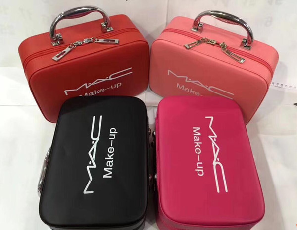 Women Lady Travel Makeup Organizer Brand PU Waterproof Large Capacity Hook Travel Bag Women's Hanging Toiletry Wash Makeup Bags Cases