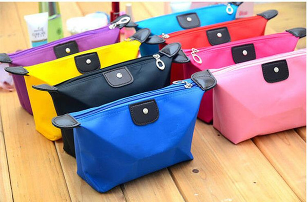 2018 candy color Travel Makeup Bags Women's Lady Cosmetic Bag Pouch Clutch Handbag Hanging Jewelry Casual Purse