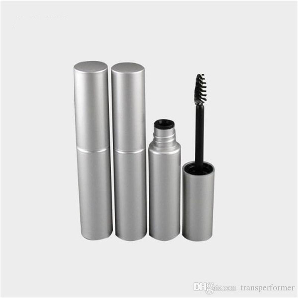 Free Shipping 8.0ml UV matte silver cosmetic plastic bottle packaging empty eyelash bottle liquid ink tube