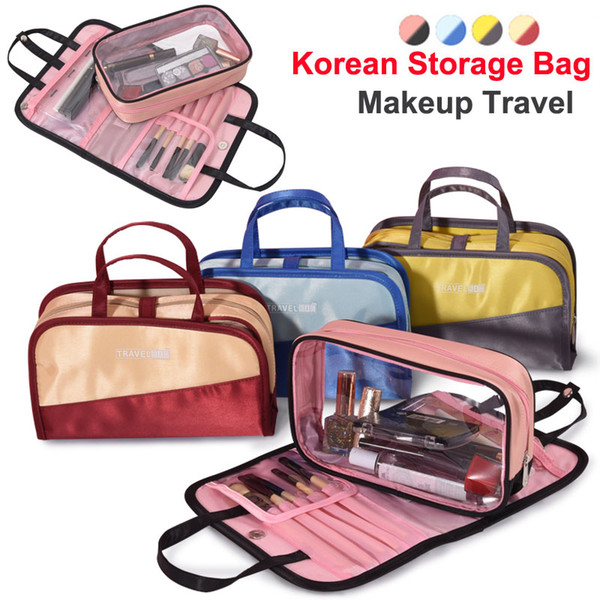 New Korean makeup Bag Organizer Storage Cosmetic Bags underwear Wash bag large capacity Travel toiletry Pouch Waterproof Makeup brush Bags