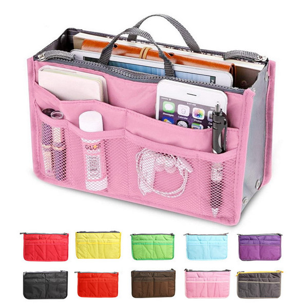 Multifunction Cosmetic Bag Storage Case Holder Zipper Portable Travel Make Up Storage Bag Organizer Cosmetics Container