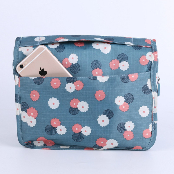 Unisex Portable Waterproof Large Capacity Hook Cosmetic Travel bag Hanging Toiletry Bag Wash Makeup Bags Wholesale and Retail