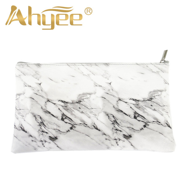 1Pcs Zipper Marble Cosmetic Bag New Fashion For woman Makeup Storage Brushes Pen Coin Portable Ladies Travel Square Beautiful High Quality