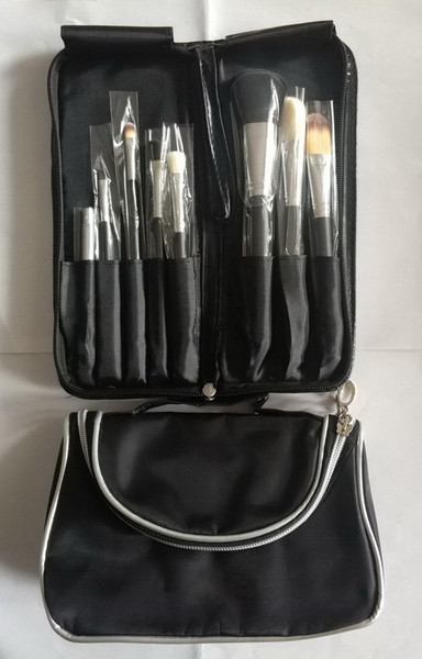 New Professional Makeup Tools Multi-Function Zipper Cosmetic Bags And 8Piece Brush Set Good Quality Maquillage Collection