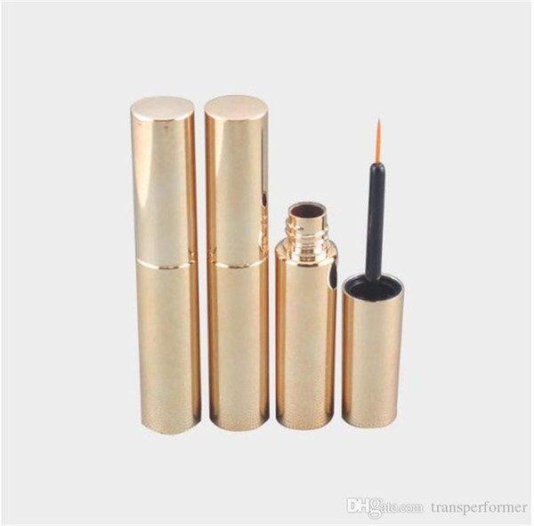250pcs/lot Free Shipping 8.0ml UV matte silver,golden,black cosmetic plastic bottle packaging empty eyeliner bottle liquid ink tube