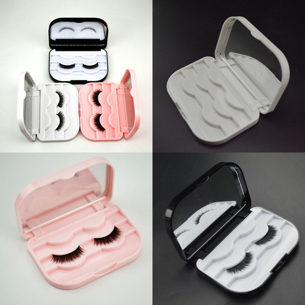 Empty Eyelash Box Empty 3 Pair False Eyelash Care Storage Case Box Container Holder Compartment Tool Makeup Tool
