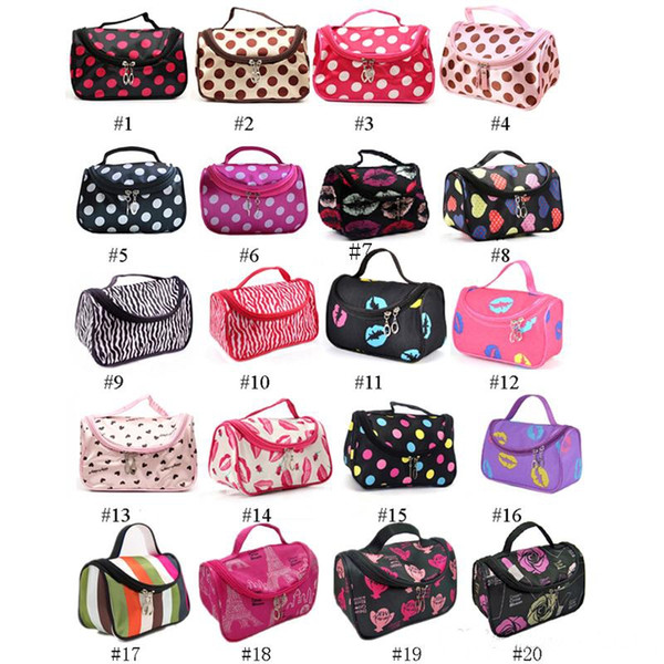 Discount Hot Sale 20 Colors Cheap Zipper Makeup Clutch Women's Travel Cosmetic Bag DHL Free Shipping Wholesale