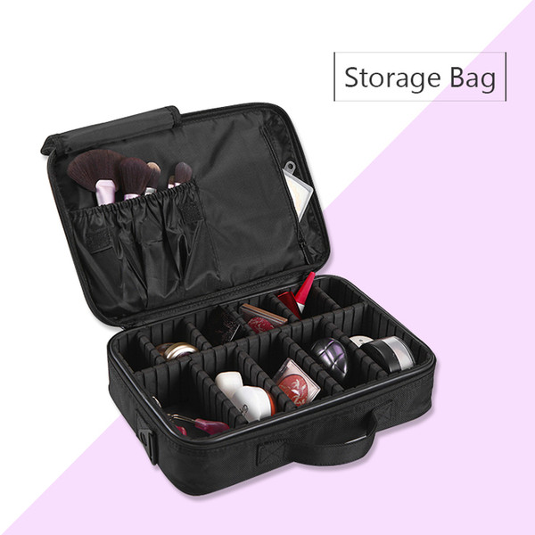 2018 new Makeup Brush Bag Case Make Up Organizer Toiletry Bag Storage Cosmetic Bag Large Nail Art Tool Boxes With Portable
