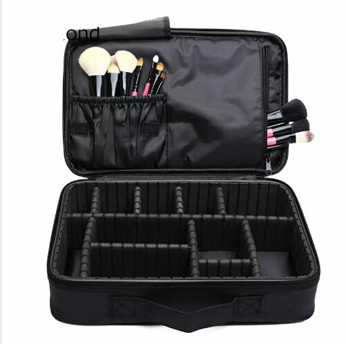 Makeup Brush Bag Case Make Up Organizer Toiletry Bag Storage Cosmetic Bag Large Nail Art Tool Boxes With Portable Bolso