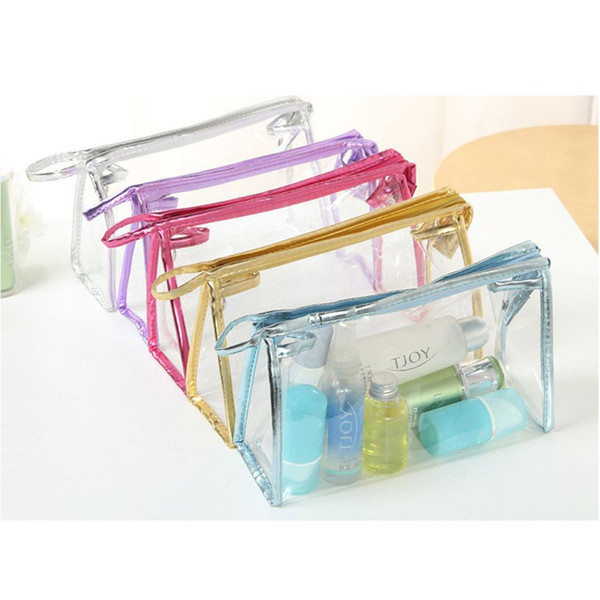 Hot Sale Custom Logo Multi-functional Lady MakeUp Pouch Waterproof Transparent Cosmetic Bag Hanging Toiletries Travel Organizer Casual Purse