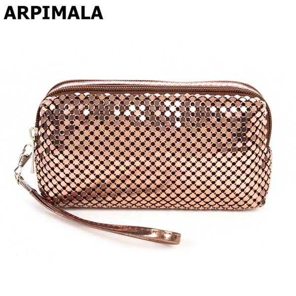 ARPIMALA Women Cosmetic Bag Luxury Sequins Makeup Bag Necessaries Organizer Women Clutch Toiletry Travel Make Up Beauty Case