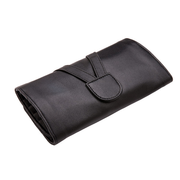 High Quality Makeup Brushes Bag 24/18/12 Slots Pouch Case Protector Cosmetics Case PU Leather Rolling Bag