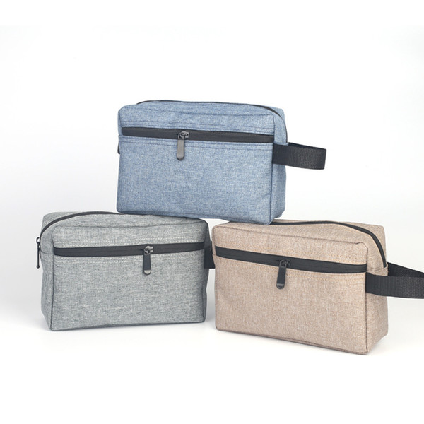 Waterproof Cosmetic Bag Hand Wash Oxford Cloth Traveler Accessories Package Mini Zipper Hand Make Up Bag Men Women Toiletry Bag