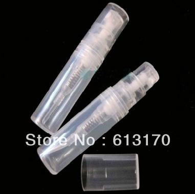 2ml mini spray bottle pp perfume bottle with mist Mini sample sprayer bottle Free shipping