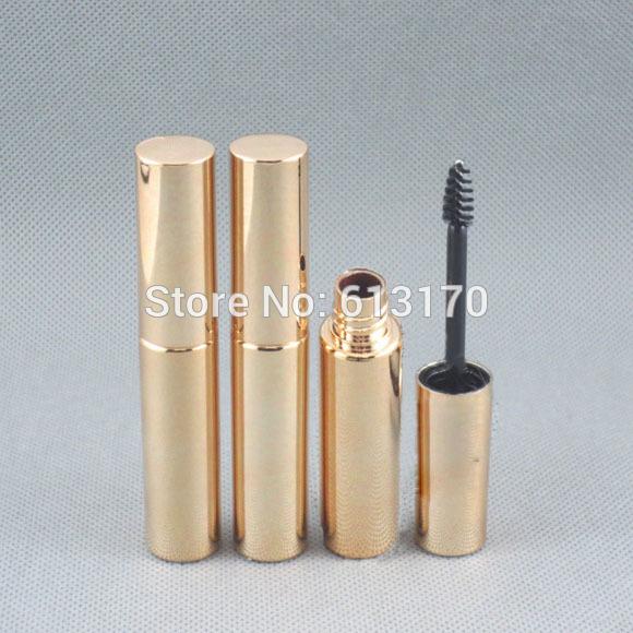 New arrival 8ml Mascara tubes Gold color Empty revitalash Eyelash Bottles for women DIY make up cosmetic packing container