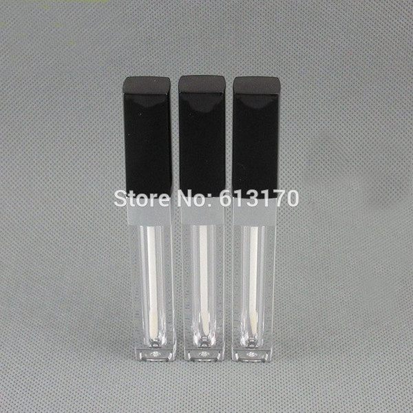 New arriva 3.5ml Eyeliner tubes Square Black Cap Lip gloss tube Empty revitalash Eyelash Bottles DIY make up cosmetic packing