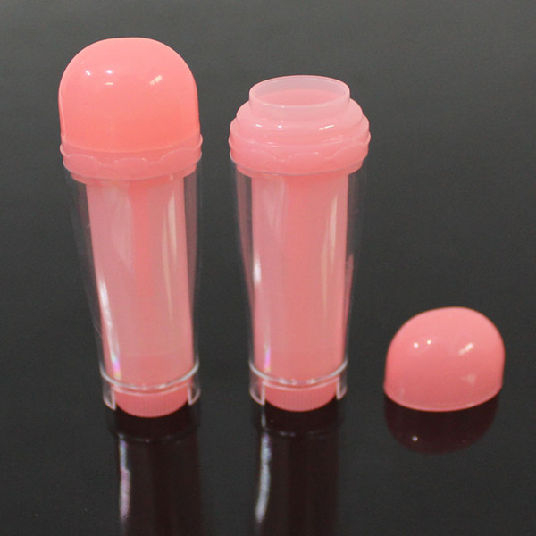 100pcs/lot 5g AS Empty lip balm bottle lipstick tube diy lipgloss cosmetic packing container wholesales/retail pink