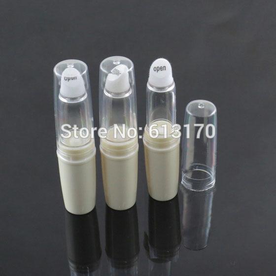 3ML Mini Lip gloss Tube Empty Plastic Lipstick Lip Balm Cosmetic Container Beige Color Sub-bottling Small Sample free shipping