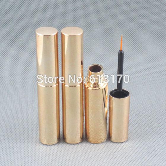 New arrival 8ml Eyeliner tubes Gold color Empty revitalash Eyelash Bottles for women DIY make up cosmetic packing Cintainer