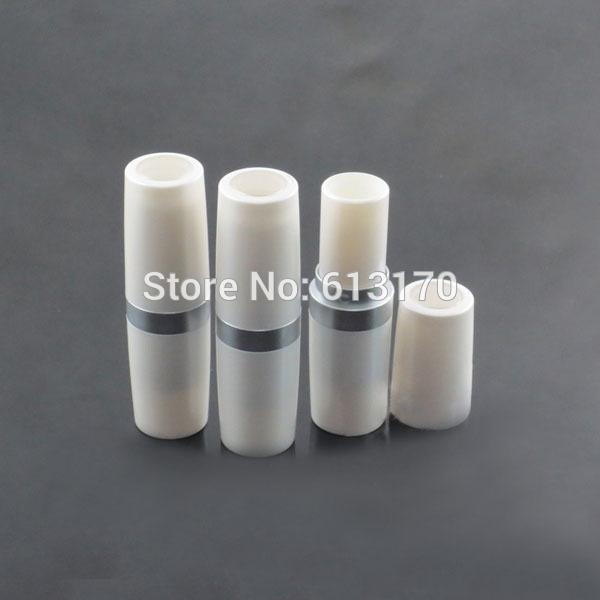 New Arrival 4g Lip balm Tubes Empty lip stick tube with silver collar DIY White Lipstick Packing container