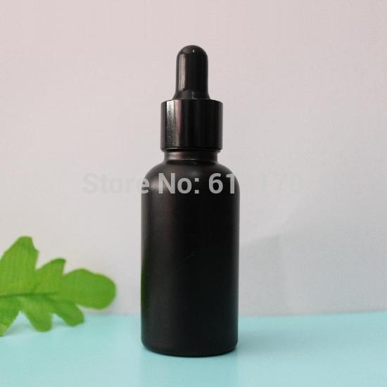 Wholesale 30ml Black Glass bottles 1OZ Empty Dropper Bottle,Glass Perfume Vials, Essential Oil bottles,Small sampling container