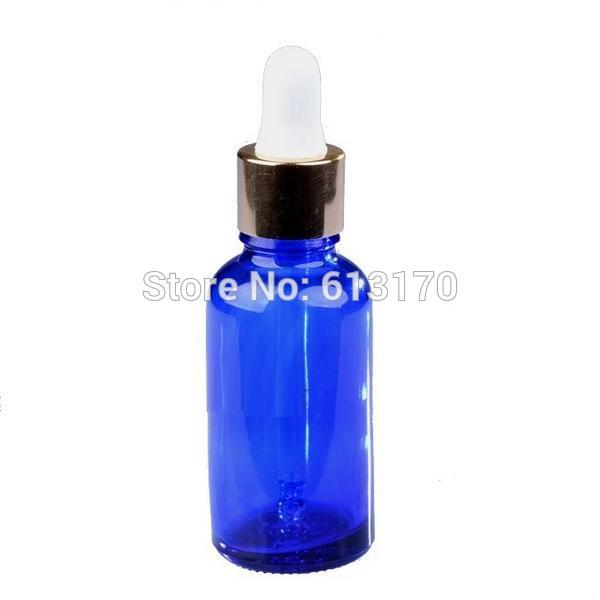 Wholesale 30ml Blue Glass bottles with Dropper,1OZ Empty Glass Perfume Vials, Essential Oil bottles, Small sampling container