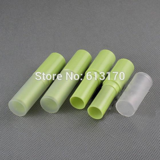 New Arrival 4g Lip balm Tubes Empty lip stick tube DIY lip gloss Packing container green color