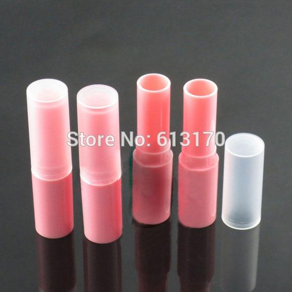 New Arrival 4g Lip balm Tubes Empty lip stick tube DIY lip gloss Packing container Pink color