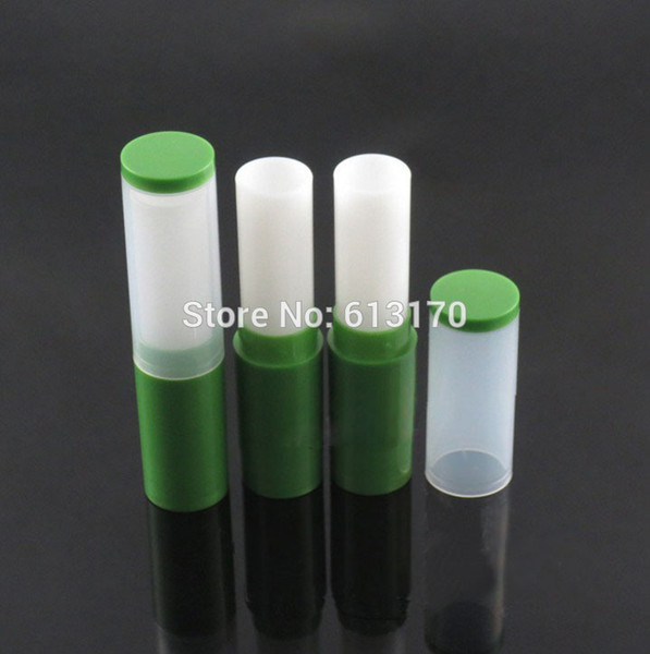 New Arrival 4g Lip balm Tubes Empty lip stick tube Frosted DIY Lipstick Packing container Green color